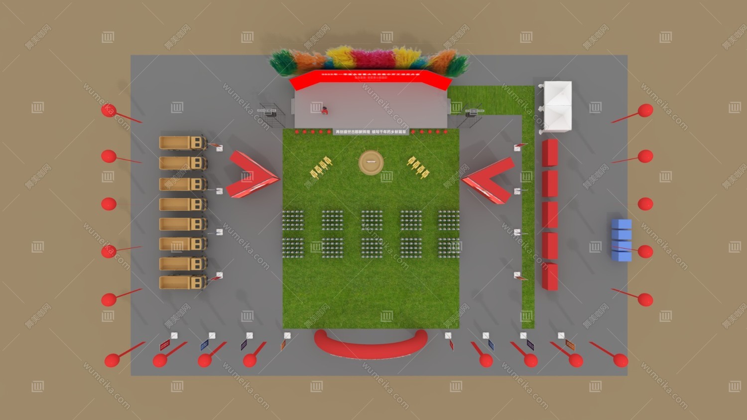 开工庆典布置3D效果图-7